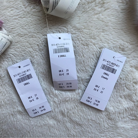 NWT Pink/lilac sparkly Hollister bikini set of 3! - Picture 5 of 6